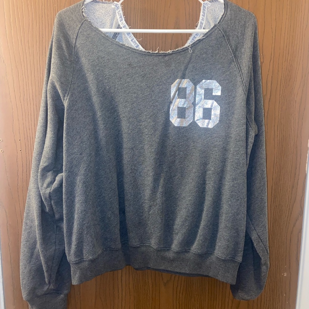 Victorias Secret Pink off the shoulder sweatshirt